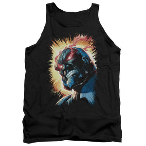 AN OFFCIALLY LICENSED JLA DARKSEID IS ADULT UNISEX TANK TOP BLACK