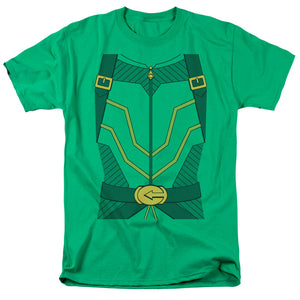 AN OFFCIALLY LICENSED JLA ARROW UNIFORM MEN'S REGULAR FIT T-SHIRT KELLY GREEN