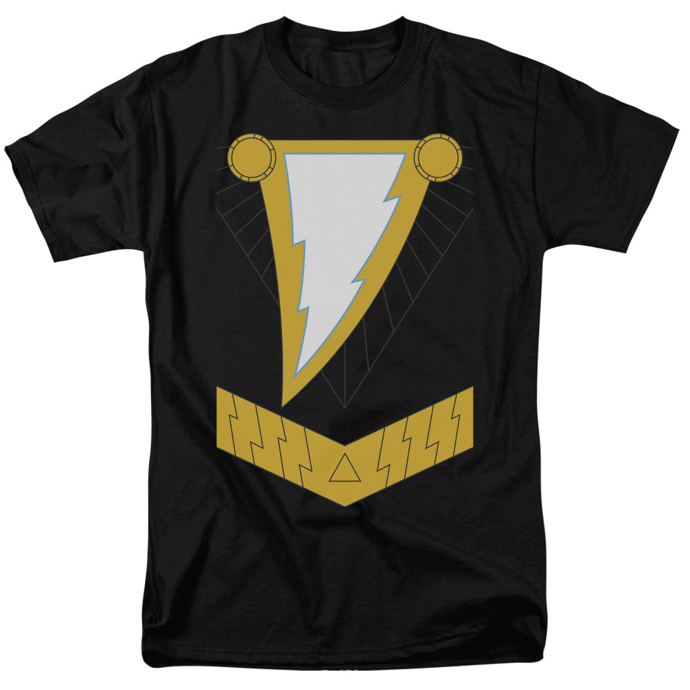 AN OFFCIALLY LICENSED JLA BLACK ADAM MEN'S REGULAR FIT T-SHIRT BLACK