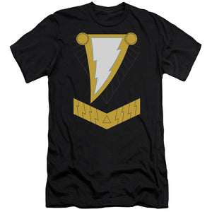 AN OFFCIALLY LICENSED JLA BLACK ADAM MEN'S PREMIUM SLIM FIT T-SHIRT BLACK