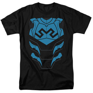 AN OFFCIALLY LICENSED JLA BLUE BEETLE MEN'S REGULAR FIT T-SHIRT BLACK