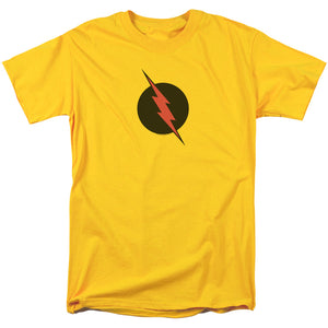 AN OFFCIALLY LICENSED JLA REVERSE FLASH MEN'S REGULAR FIT T-SHIRT YELLOW