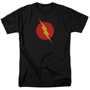 AN OFFCIALLY LICENSED JLA REVERSE FLASH MEN'S REGULAR FIT T-SHIRT BLACK