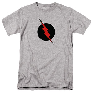 AN OFFCIALLY LICENSED JLA REVERSE FLASH MEN'S REGULAR FIT T-SHIRT ATHLETIC HEATHER