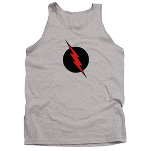 AN OFFCIALLY LICENSED JLA REVERSE FLASH ADULT UNISEX TANK TOP ATHLETIC HEATHER