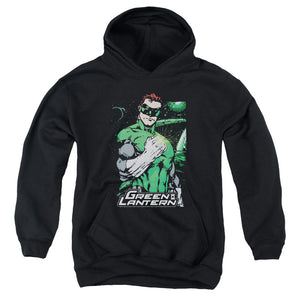 AN OFFCIALLY LICENSED JLA FIST FLARE YOUTH HOODIE BLACK