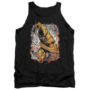 AN OFFCIALLY LICENSED JLA REVERSED ADULT UNISEX TANK TOP BLACK