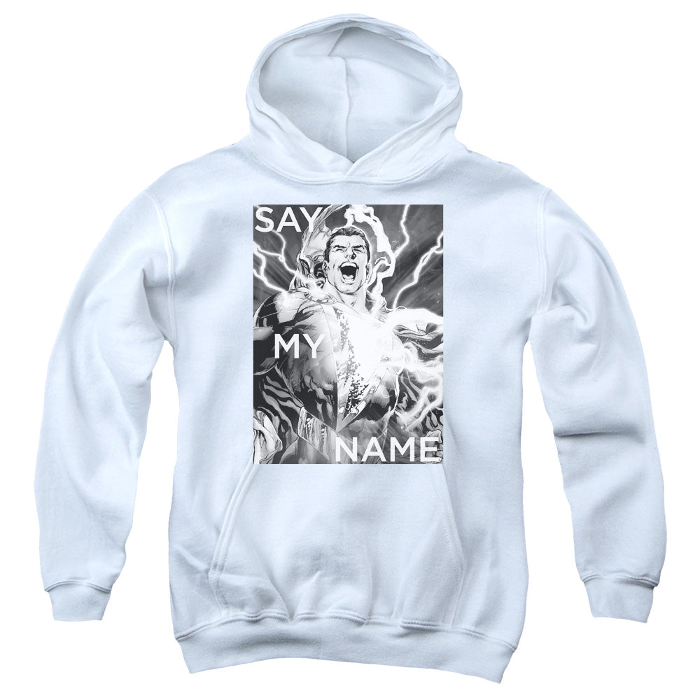 AN OFFCIALLY LICENSED JLA SAY MY NAME YOUTH HOODIE WHITE