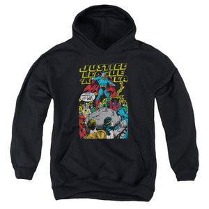 AN OFFCIALLY LICENSED JLA ULTIMATE SCARIFICE YOUTH HOODIE BLACK