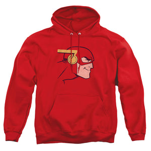 AN OFFCIALLY LICENSED JLA COOKE HEAD ADULT UNISEX PULLOVER HOODIE RED