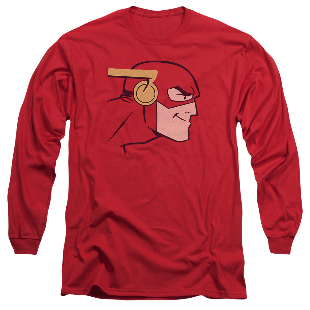 AN OFFCIALLY LICENSED JLA COOKE HEAD MEN'S LONG SLEEVE T-SHIRT RED