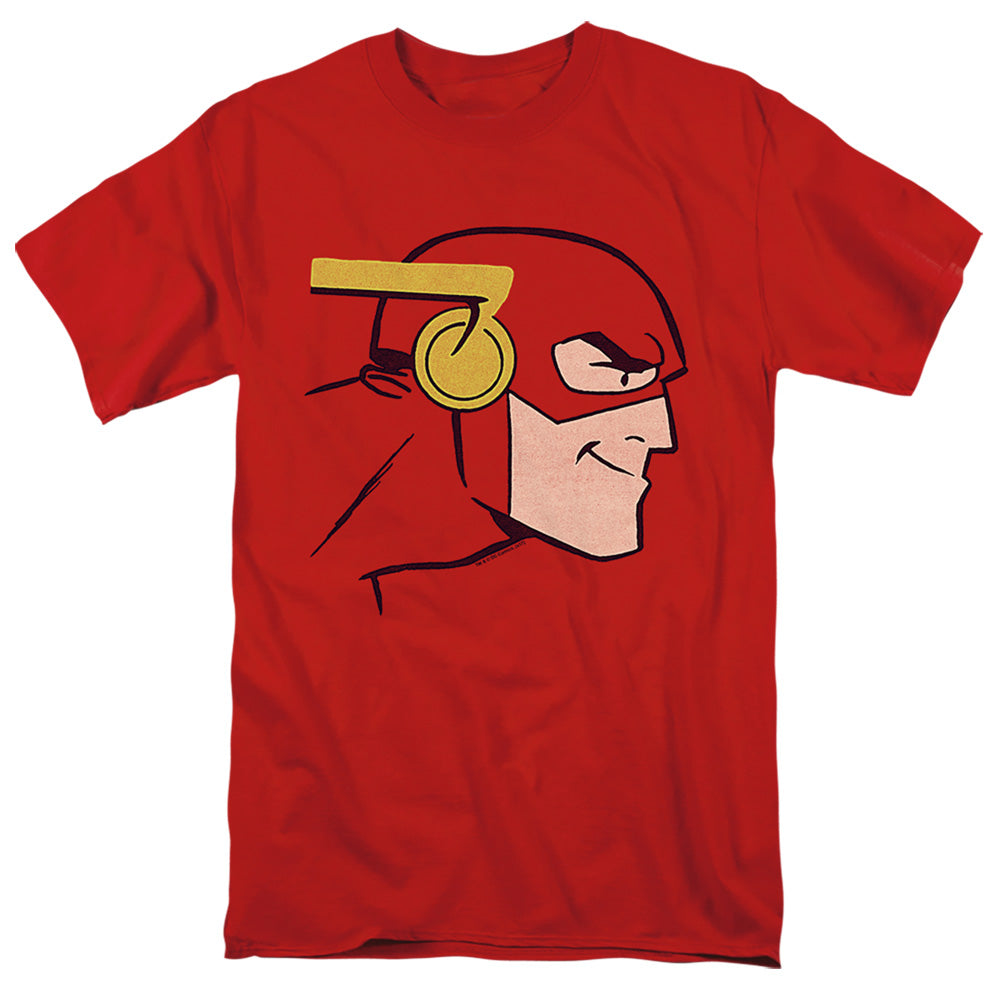 AN OFFCIALLY LICENSED JLA COOKE HEAD MEN'S REGULAR FIT T-SHIRT RED