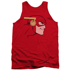 AN OFFCIALLY LICENSED JLA COOKE HEAD ADULT UNISEX TANK TOP RED