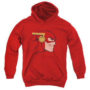 AN OFFCIALLY LICENSED JLA COOKE HEAD YOUTH HOODIE RED