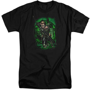 AN OFFCIALLY LICENSED JLA IN MY SIGHT MEN'S TALL FIT T-SHIRT BLACK