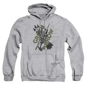 AN OFFCIALLY LICENSED JLA ARCHERS ARROWS ADULT UNISEX PULLOVER HOODIE ATHLETIC HEATHER