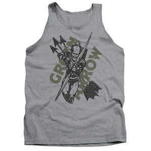 AN OFFCIALLY LICENSED JLA ARCHERS ARROWS ADULT UNISEX TANK TOP ATHLETIC HEATHER