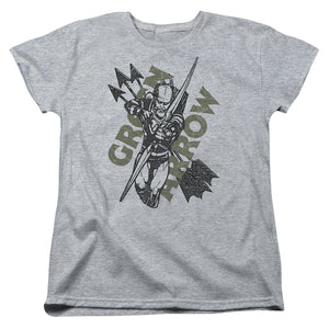 AN OFFCIALLY LICENSED JLA ARCHERS ARROWS WOMEN'S REGULAR FIT T-SHIRT ATHLETIC HEATHER