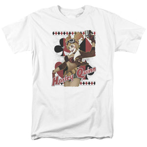 AN OFFCIALLY LICENSED JLA HARLEY BOMBSHETLL MEN'S REGULAR FIT T-SHIRT WHITE