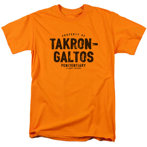 AN OFFCIALLY LICENSED JLA TAKRON GALTOS MEN'S REGULAR FIT T-SHIRT ORANGE