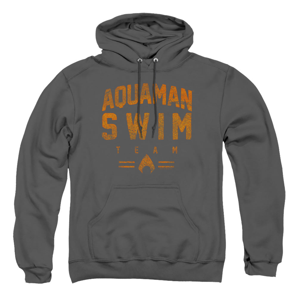 AN OFFCIALLY LICENSED JLA SWIN TEAM ADULT UNISEX PULLOVER HOODIE CHARCOAL