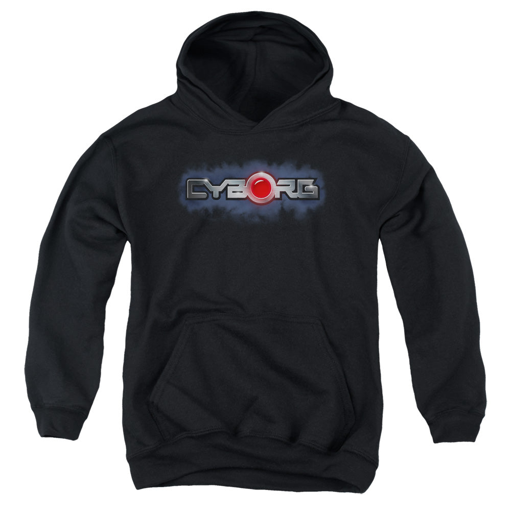 AN OFFCIALLY LICENSED JLA CYBORG TITLE YOUTH HOODIE BLACK