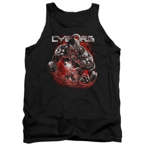 AN OFFCIALLY LICENSED JLA ENGAGED ADULT UNISEX TANK TOP BLACK