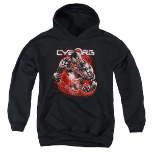 AN OFFCIALLY LICENSED JLA ENGAGED YOUTH HOODIE BLACK