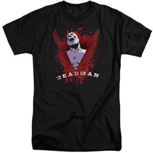 AN OFFCIALLY LICENSED JLA POSSESSION MEN'S TALL FIT T-SHIRT BLACK