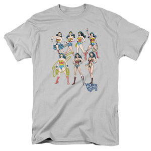 AN OFFCIALLY LICENSED JLA DECADES LATER MEN'S REGULAR FIT T-SHIRT SILVER