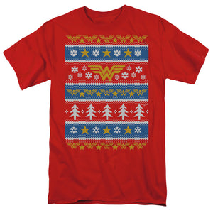 AN OFFCIALLY LICENSED DC WONDER WOMAN WONDER WOMAN CHRISTMAS SWEATER 

 

 MEN'S REGULAR FIT T-SHIRT RED