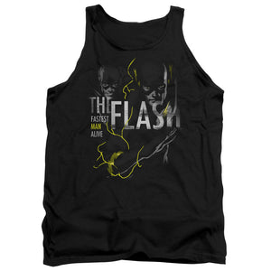 AN OFFCIALLY LICENSED DC FLASH BOLD FLASH ADULT UNISEX TANK TOP BLACK