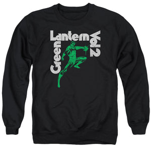 AN OFFCIALLY LICENSED GREEN LANTERN GREEN LANTERN VOL 2 ADULT UNISEX CREWNECK SWEATSHIRT BLACK