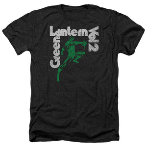 AN OFFCIALLY LICENSED GREEN LANTERN GREEN LANTERN VOL 2 MEN'S HEATHER T-SHIRT CHARCOAL