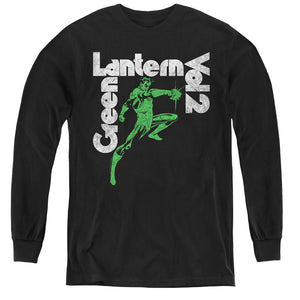 AN OFFCIALLY LICENSED GREEN LANTERN GREEN LANTERN VOL 2 YOUTH LONG SLEEVE T-SHIRT BLACK