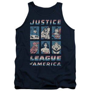 AN OFFCIALLY LICENSED JLA AMERICAN LEAGUE ADULT UNISEX TANK TOP NAVY