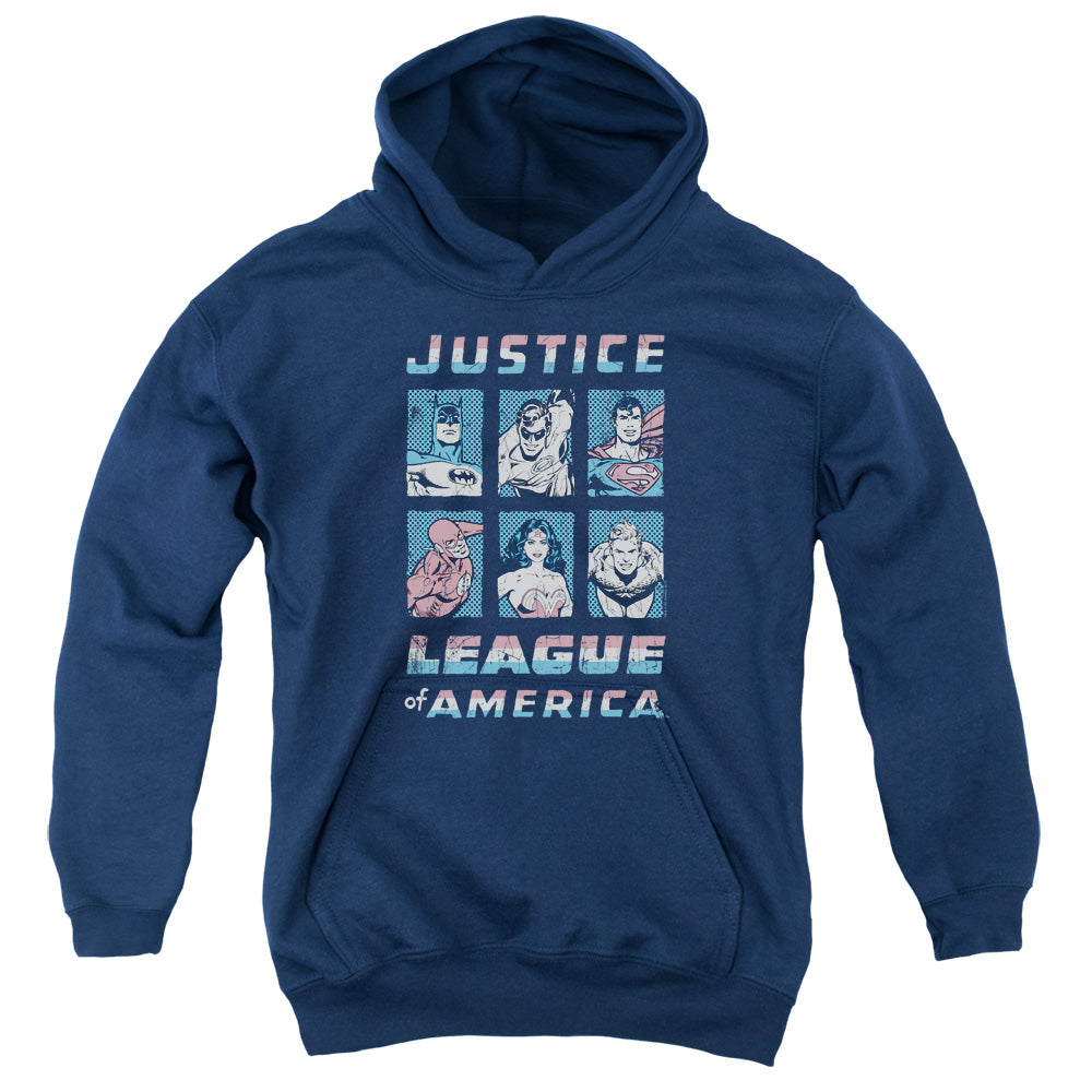 AN OFFCIALLY LICENSED JLA AMERICAN LEAGUE YOUTH HOODIE NAVY