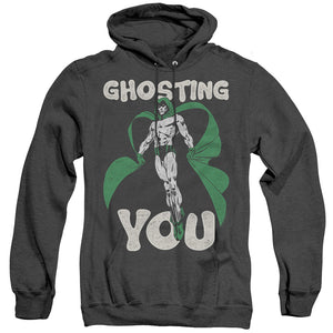 AN OFFCIALLY LICENSED JLA GHOSTING ADULT UNISEX HEATHER PULLOVER HOODIE BLACK