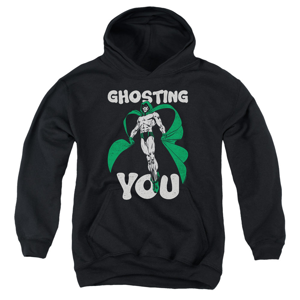 AN OFFCIALLY LICENSED JLA GHOSTING YOUTH HOODIE BLACK