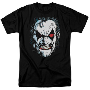 AN OFFCIALLY LICENSED JLA IN LO FACE MEN'S REGULAR FIT T-SHIRT BLACK