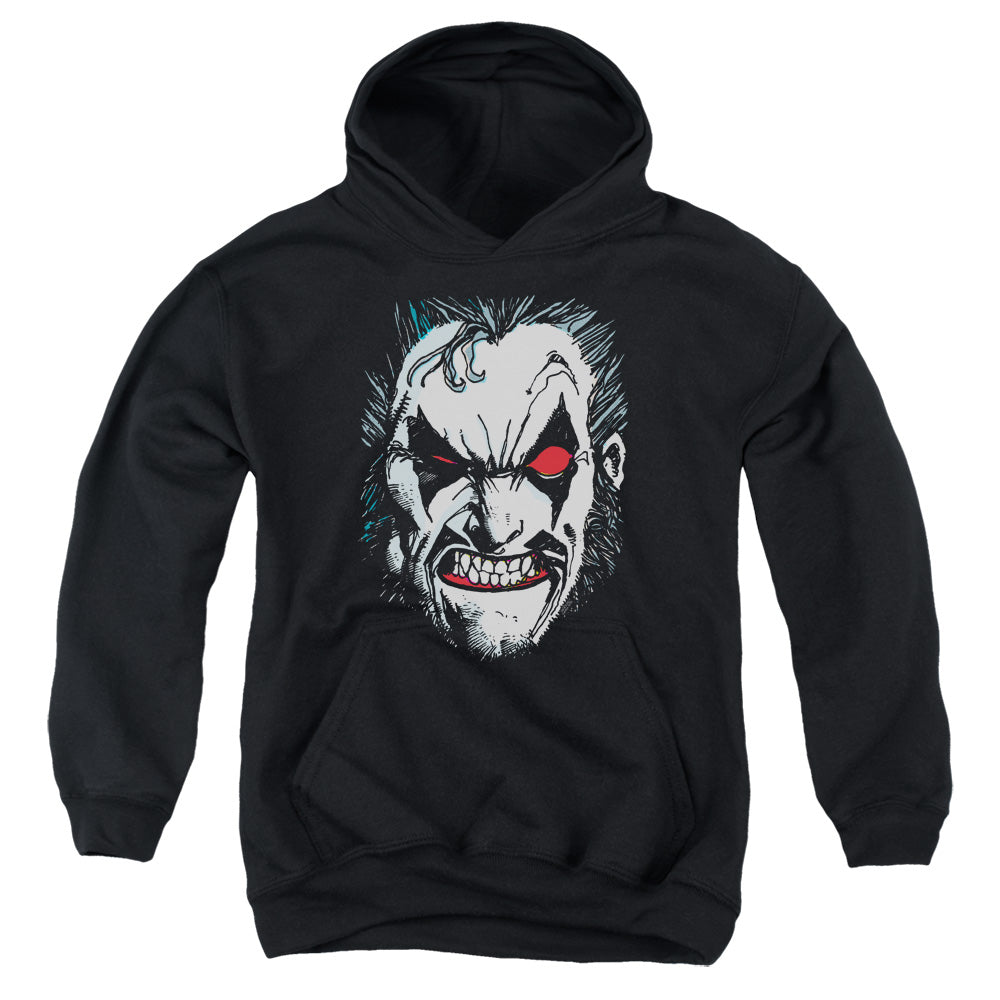 AN OFFCIALLY LICENSED JLA IN LO FACE YOUTH HOODIE BLACK