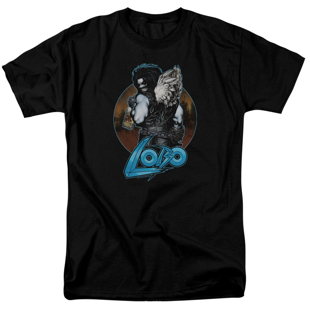 AN OFFCIALLY LICENSED JLA GUT ROT MEN'S REGULAR FIT T-SHIRT BLACK