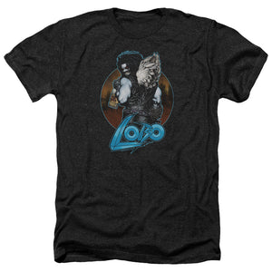 AN OFFCIALLY LICENSED JLA GUT ROT MEN'S HEATHER T-SHIRT CHARCOAL