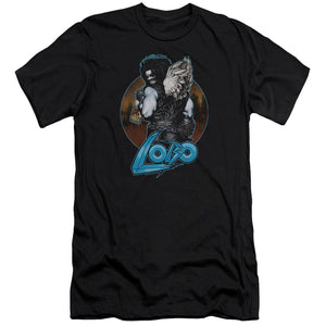 AN OFFCIALLY LICENSED JLA GUT ROT MEN'S PREMIUM SLIM FIT T-SHIRT BLACK
