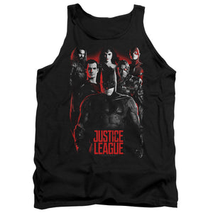AN OFFCIALLY LICENSED JUSTICE LEAGUE MOVIE THE LEAGUE ADULT UNISEX TANK TOP BLACK