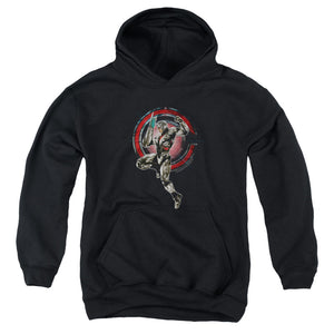 AN OFFCIALLY LICENSED JUSTICE LEAGUE MOVIE CYBORG YOUTH HOODIE BLACK