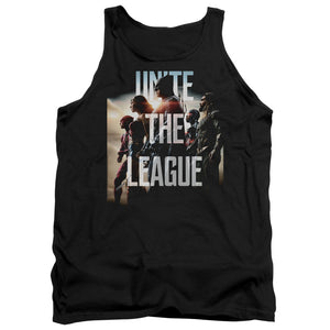 AN OFFCIALLY LICENSED JUSTICE LEAGUE MOVIE DAWN ADULT UNISEX TANK TOP BLACK