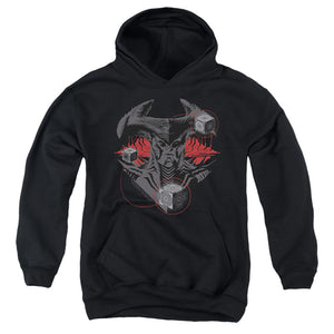 AN OFFCIALLY LICENSED JUSTICE LEAGUE MOVIE SYNDERS STEPPENWOLF YOUTH HOODIE BLACK