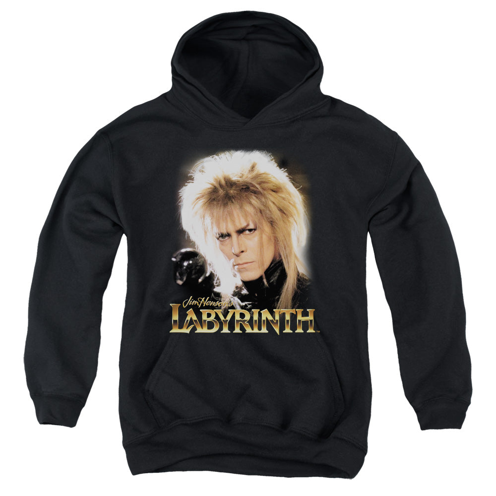AN OFFCIALLY LICENSED LABYRINTH JARETH YOUTH HOODIE BLACK