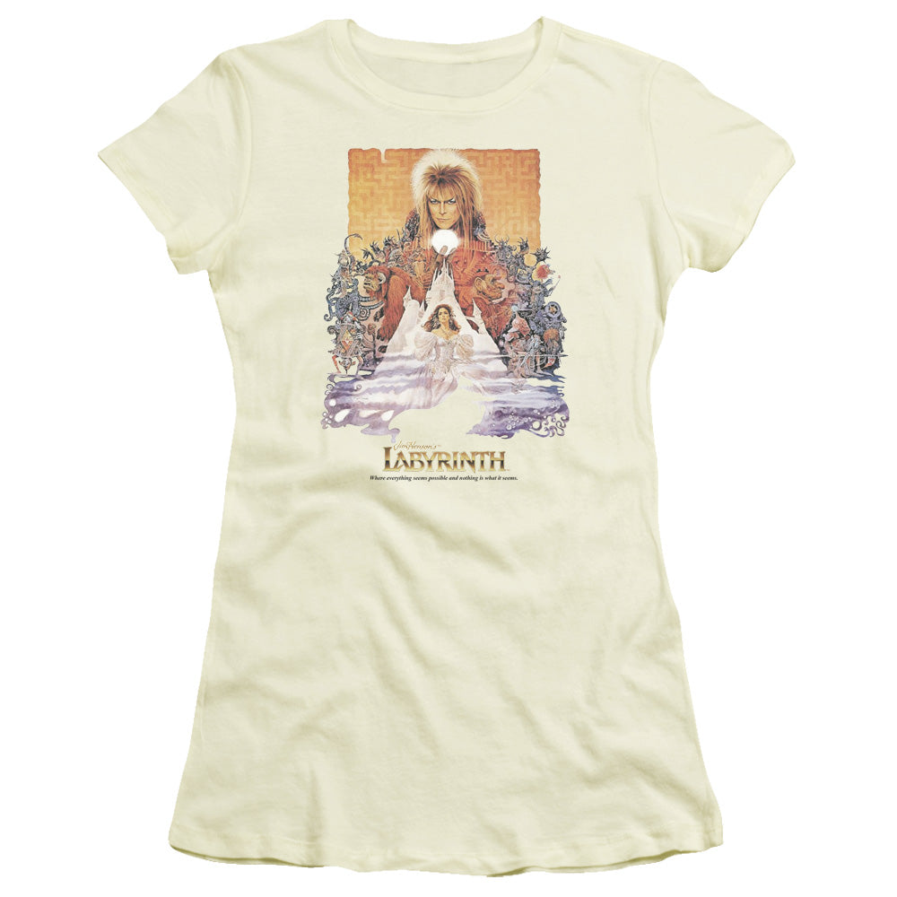 Labyrinth Movie Poster Licensed Women's T-Shirt Juniors SM-XL
